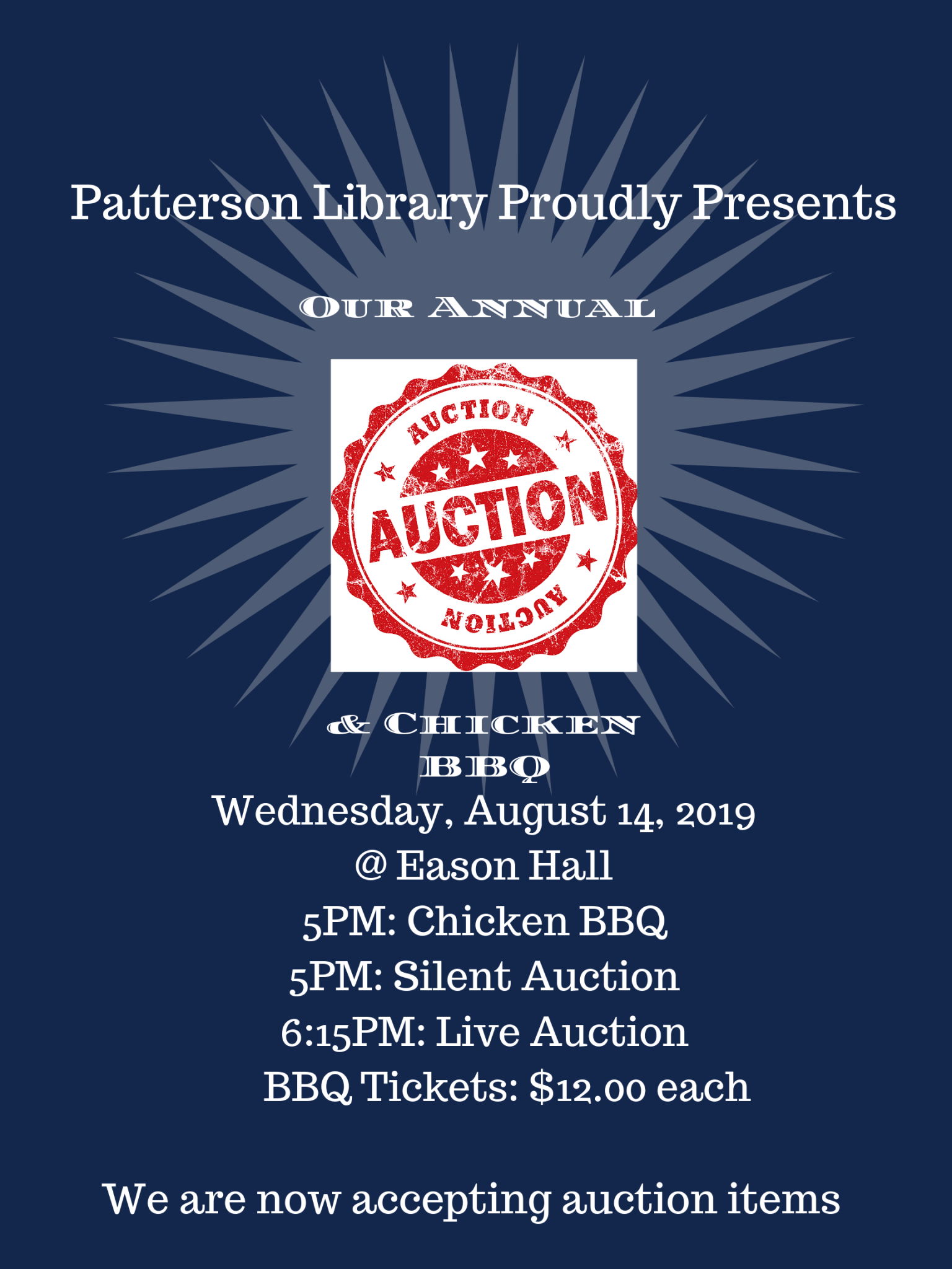 Auction flyer