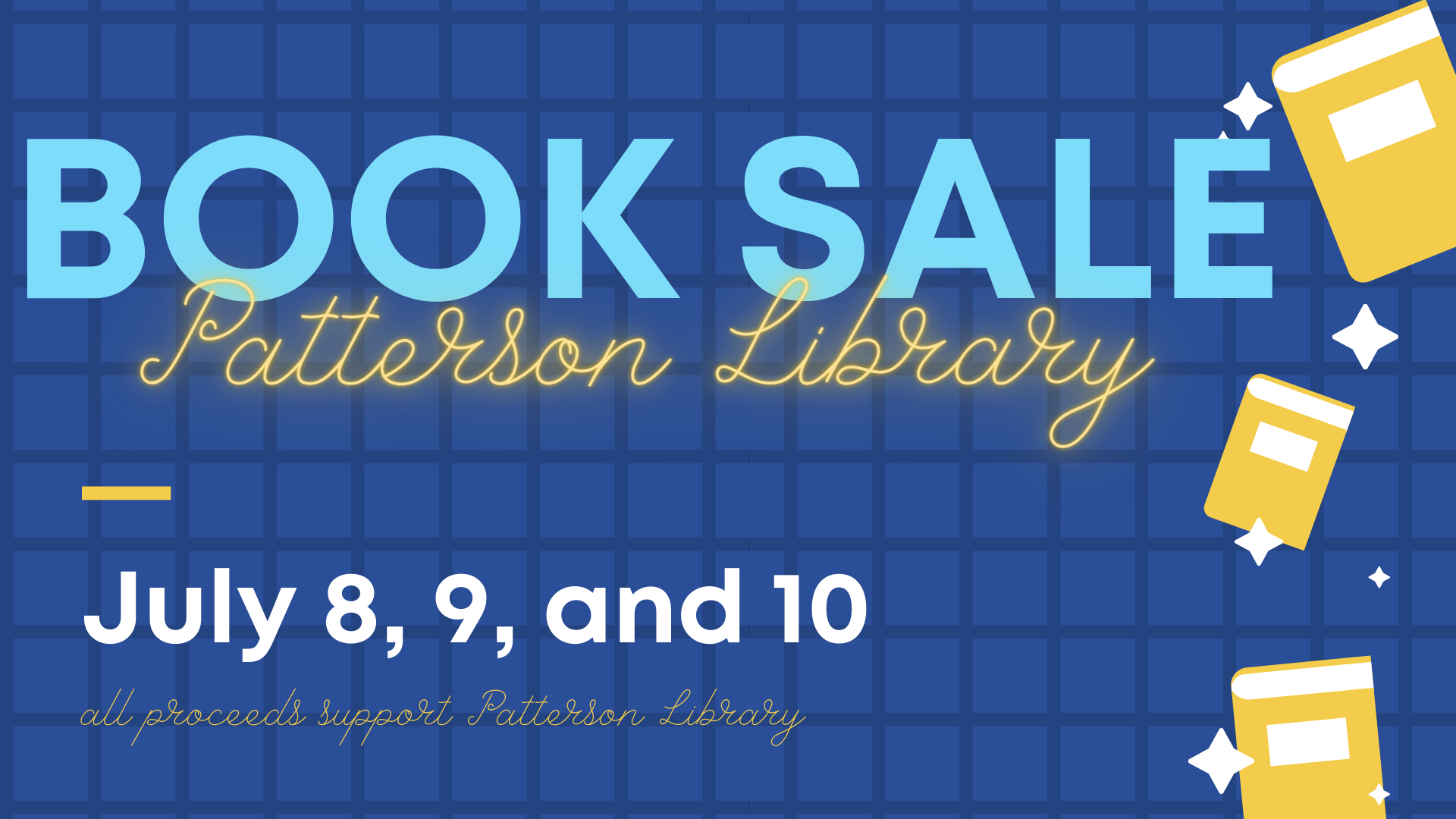 Book sale flyer