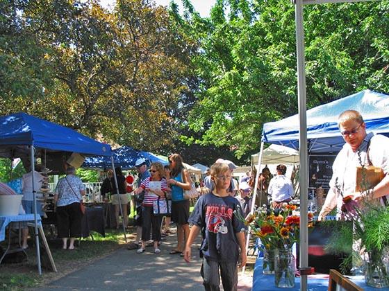 Beautiful day at the Westfield NY Farmers's Market