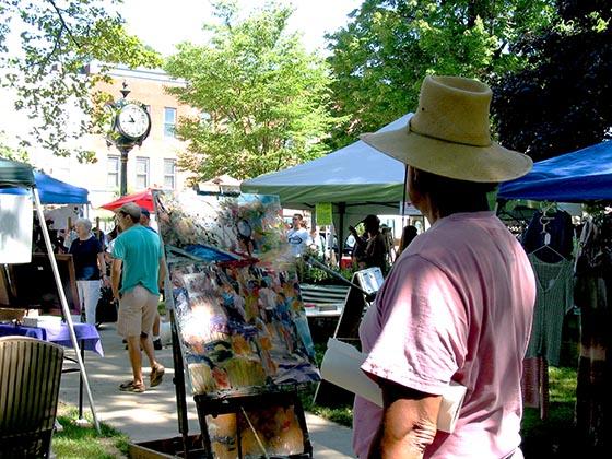 Beautiful day at the Westfield NY Farmers's Market