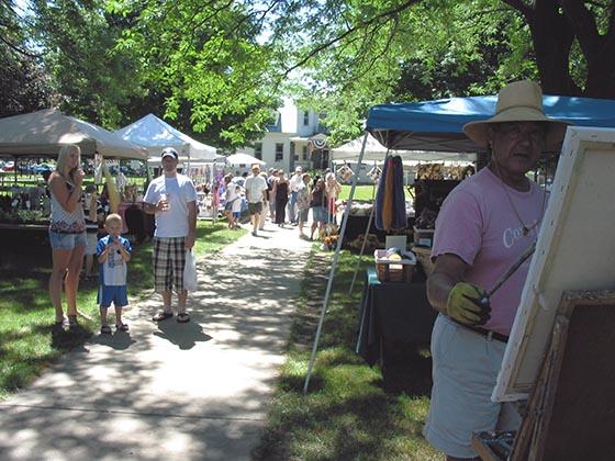 Beautiful day at the Westfield NY Farmers's Market