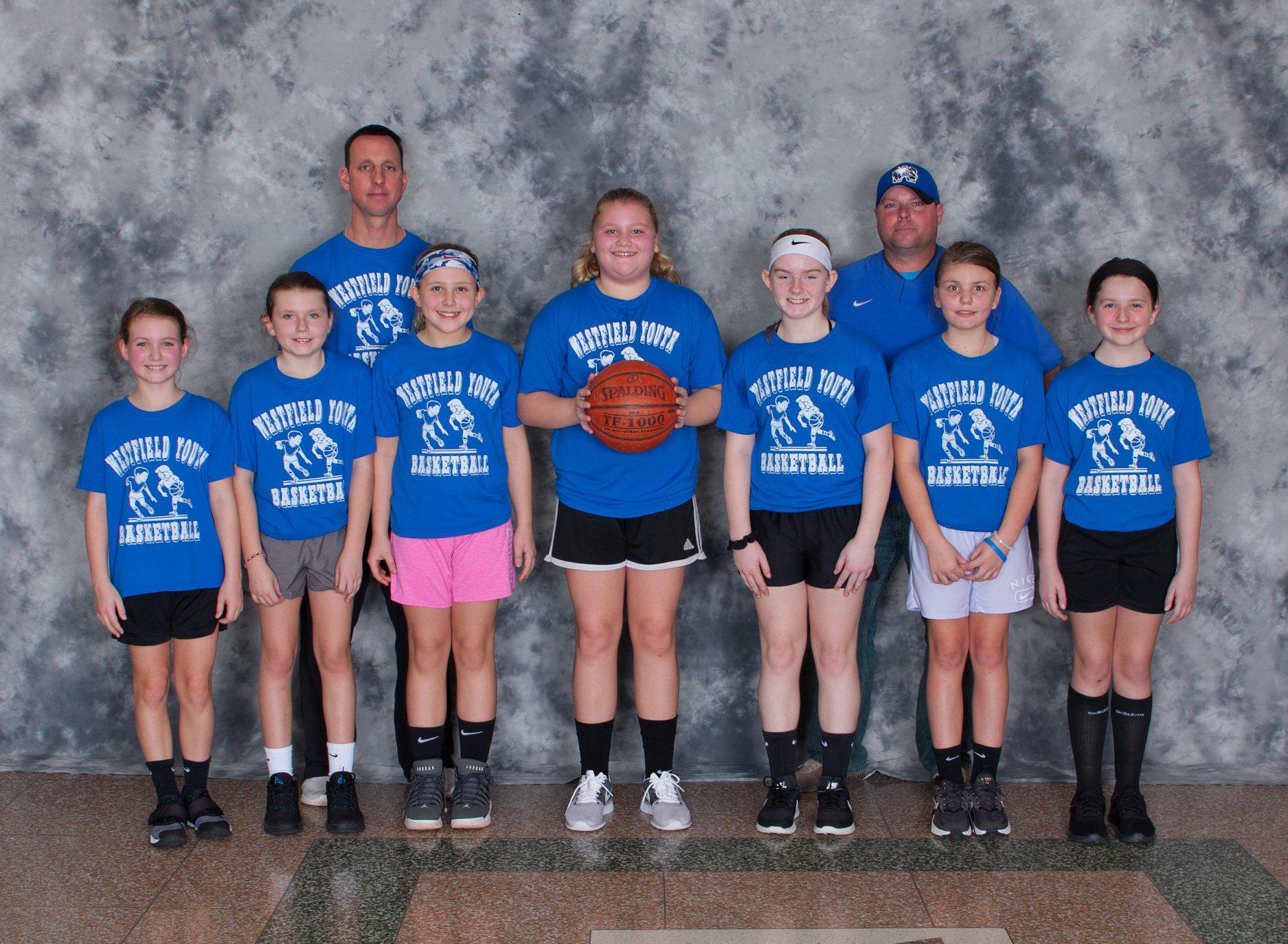 2019-2020 5th & 6th Grades Girls Royal Blue Team