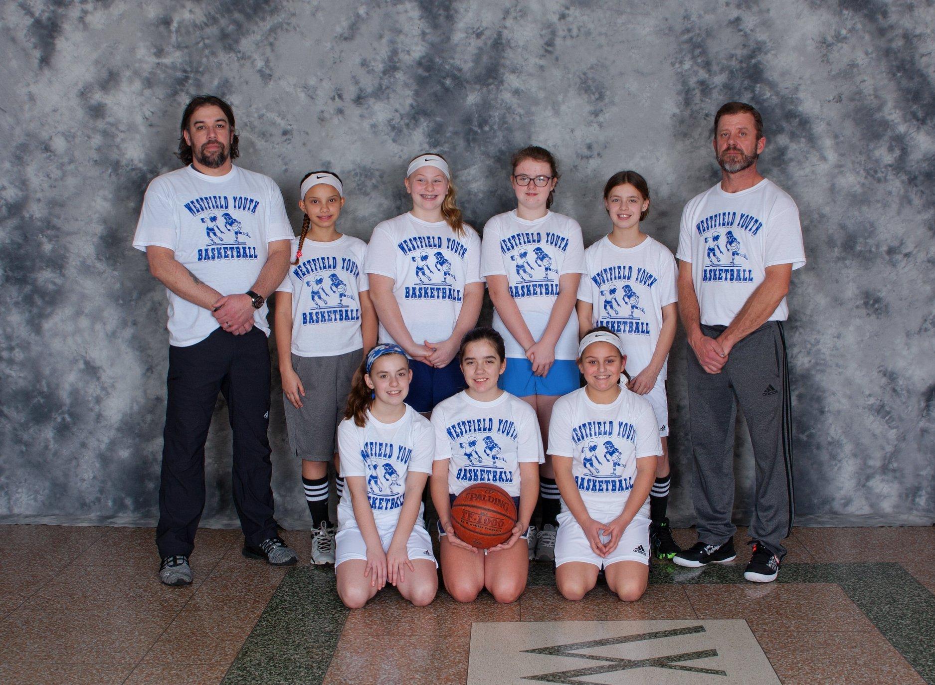 2019-2020 5th & 6th Grades Girls White Team