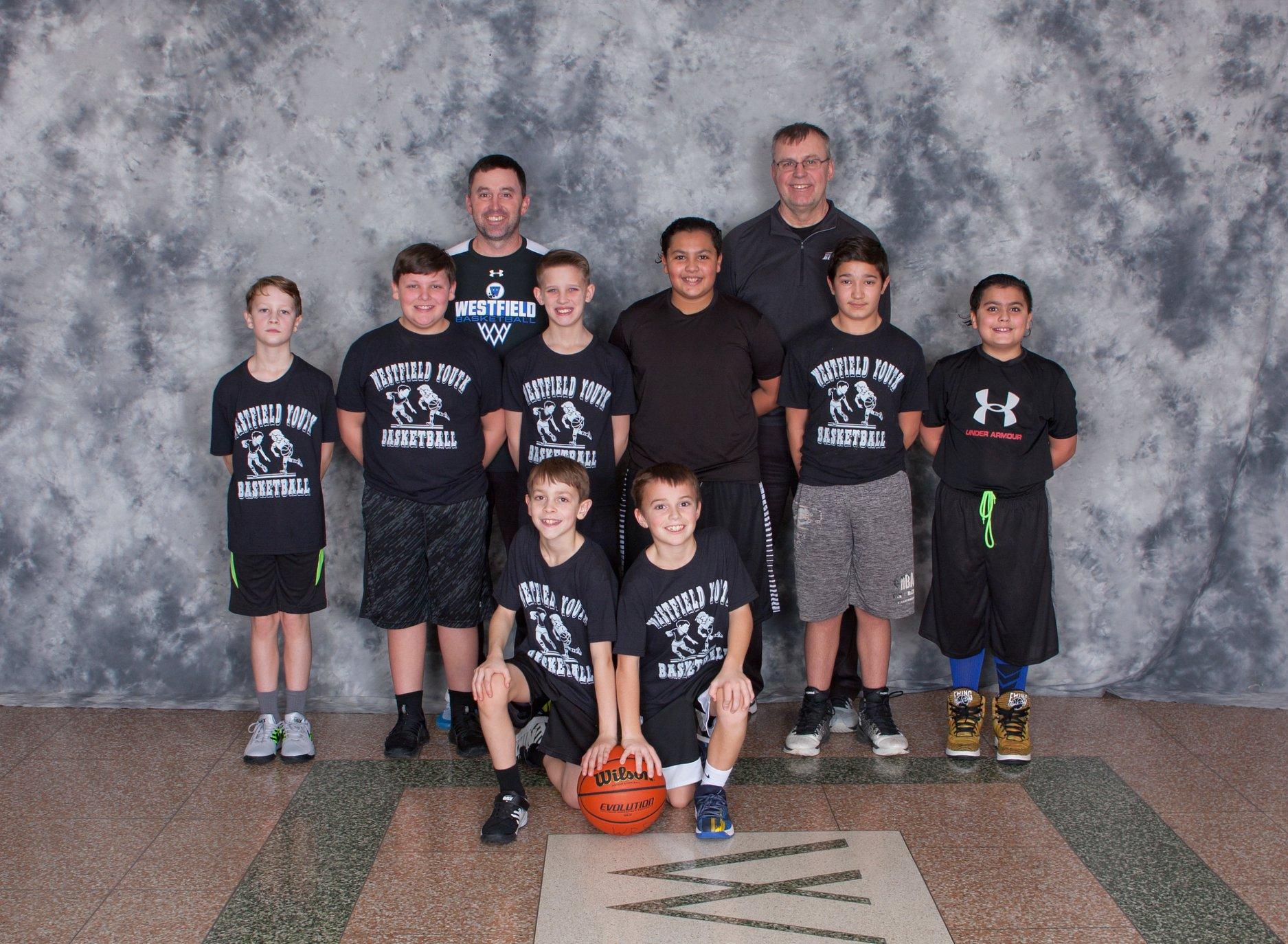 2019-2020 5th & 6th Grades Boys Black Team