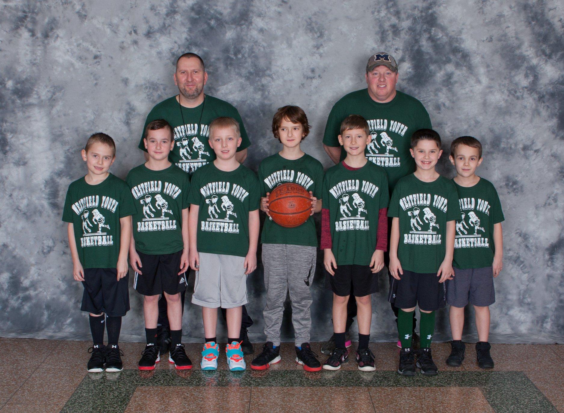 2019-2020 3rd & 4th Grades Boys Dark Green Team