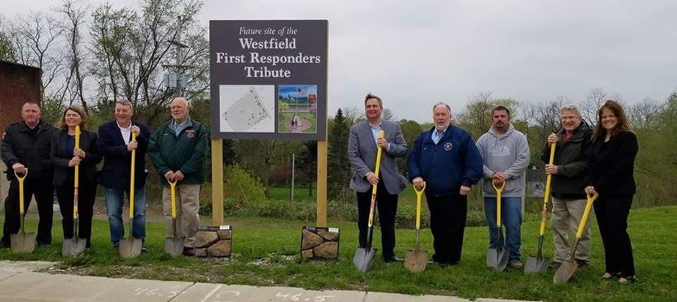 Photo of groundbreaking for tribute