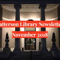 November 2018 Patterson Library Newsletter